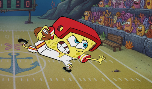 Do fundo do mar à endzone (Bob Esponja & NFL)